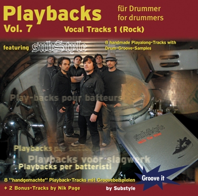 Playbacks fÃ¼r Drummer Vol. 7 - Vocal Tracks - feat. SUBSTYLE
